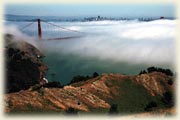 «Golden Gate» and San Francisco in a fog